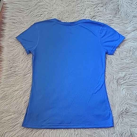 Nike dri fit vneck blue tshirt womems size small‎ - Picture 6 of 6